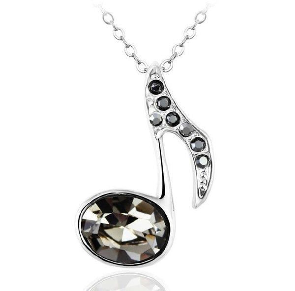 NLFA165 Charm Mucisal Note Pendant Necklace