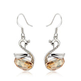 ERFA235 Fashion Charm Comic Swan Dangle Earrings
