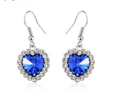 ERFA195 Fashion Charm Heart of the Ocean Dangle Earrings