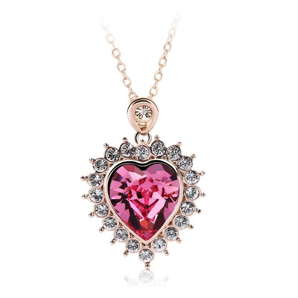 NLFA147 Vintage Loving Heart Pendant Necklace