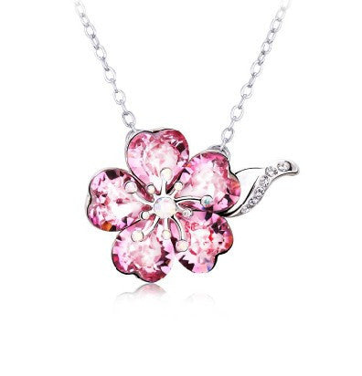NLFA084 Charm Sakura Pendant Necklace