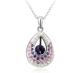 NLFA190 Charm Heart of the Ocean Pendant Necklace