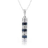 NLFA090 Fancy Bamboo Pendant Necklace