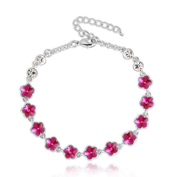 BLFA073 Fashion Charm Lily Link Bracelet