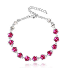 BLFA073 Fashion Charm Lily Link Bracelet