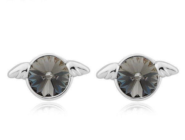 ERFA205 Fashion Charm Angel with Wings Stud Earrings