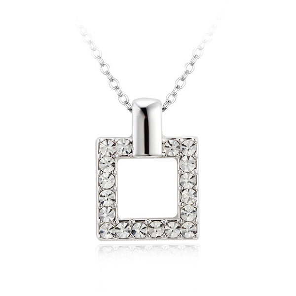 NLFA214 Charm Rectangles Pendant Necklace