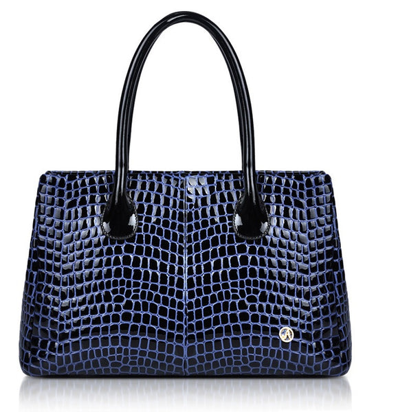 Quintessential Crocodile grain Mesh Tote Bag