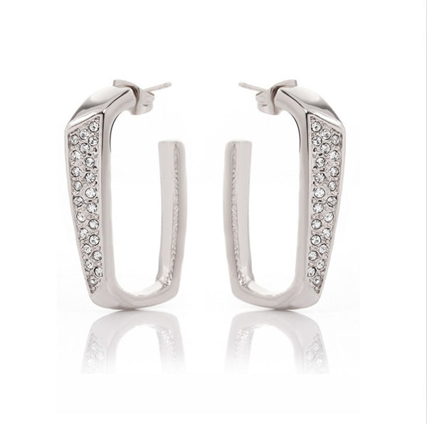 ERFA010 Vintage Charm Hook Stud Earrings
