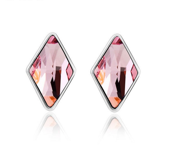 ERFA209 Fashion Charm Rhombus Stud Earrings