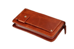 Charm Solid Brown Men Key Case Wallet