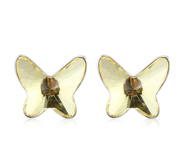 ERFA191 Classical Charm Butterfly Stud Earrings