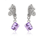 ERFA202 Fashion Charm Water Cube Stud Earrings
