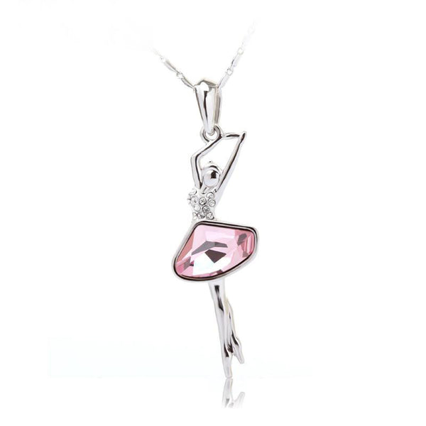 NLFA018 Fashion Dancing Girl Pendant Necklace