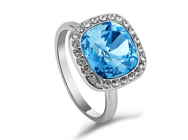 RiFA017 Fashion Charm Blue Ring