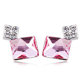 ERFA016 Trendy Charm Rectangle Stud Earrings