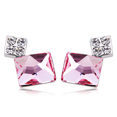 ERFA016 Trendy Charm Rectangle Stud Earrings