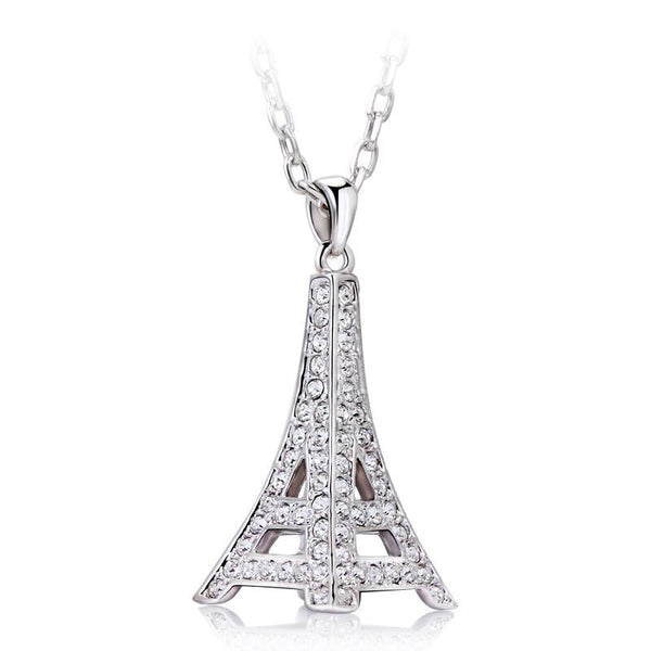 NLFA153 Charm Eiffel Tower Pendant Necklace