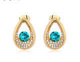 ERFA182 Classical Charm Tears in Heaven Stud Earrings