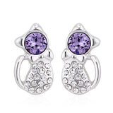 ERFA123 Fashion Charm Kitty Stud Earrings