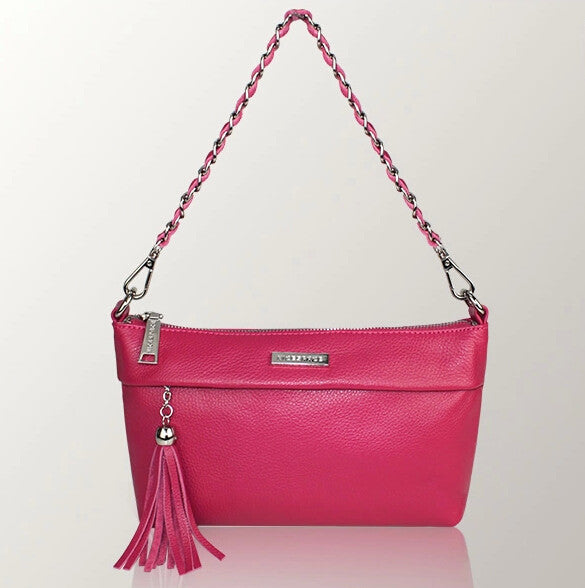 Tasseled Charm Crossbody Shoulder Bag