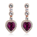 ERFA224 Fashion Charm Heart Stud Earrings