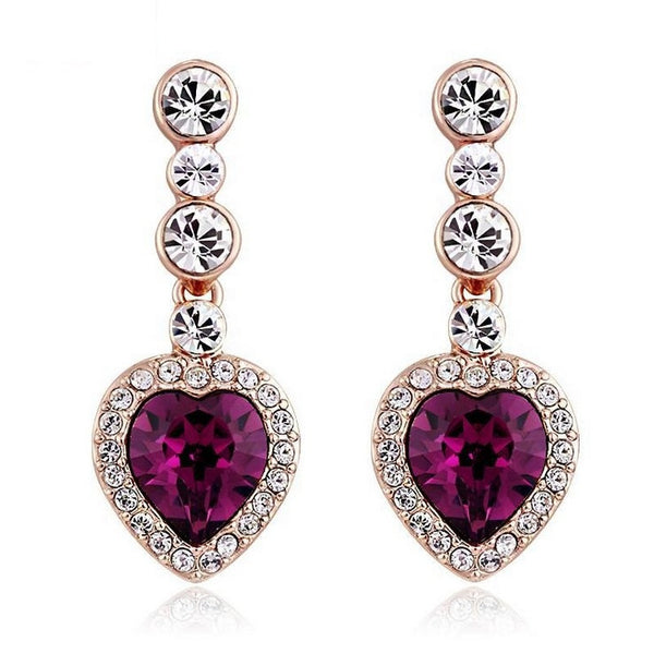 ERFA224 Fashion Charm Heart Stud Earrings