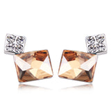 ERFA016 Trendy Charm Rectangle Stud Earrings