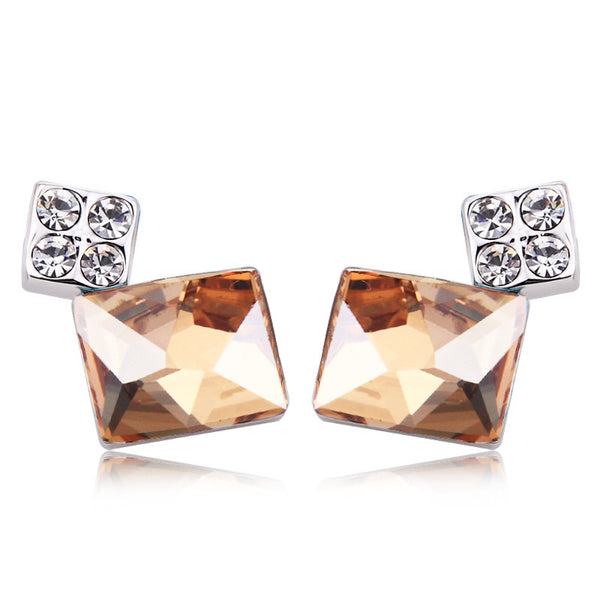 ERFA016 Trendy Charm Rectangle Stud Earrings