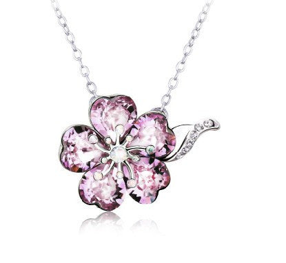 NLFA084 Charm Sakura Pendant Necklace