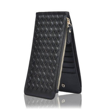 Solid Woven Mesh Luxe Clutch