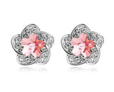 ERFA201 Fashion Charm Water Lily Stud Earrings