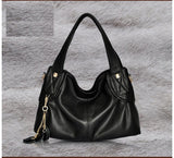 Slouchy Full-grain Leather Tote Bag