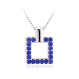 NLFA214 Charm Rectangles Pendant Necklace