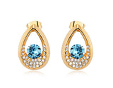 ERFA182 Classical Charm Tears in Heaven Stud Earrings