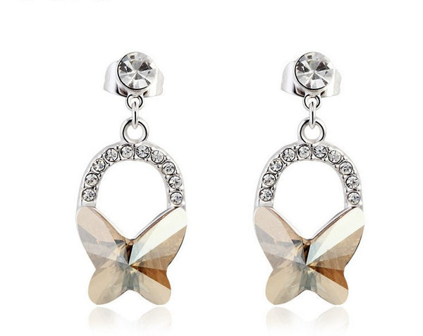 ERFA178 Fashion Charm Butterfly Stud Earrings