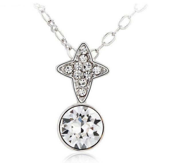 NLFA293 Twinkle Star Charm Pendant Necklace