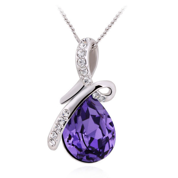 NLFA110 Fashion Big Water Drop Pendant Necklace