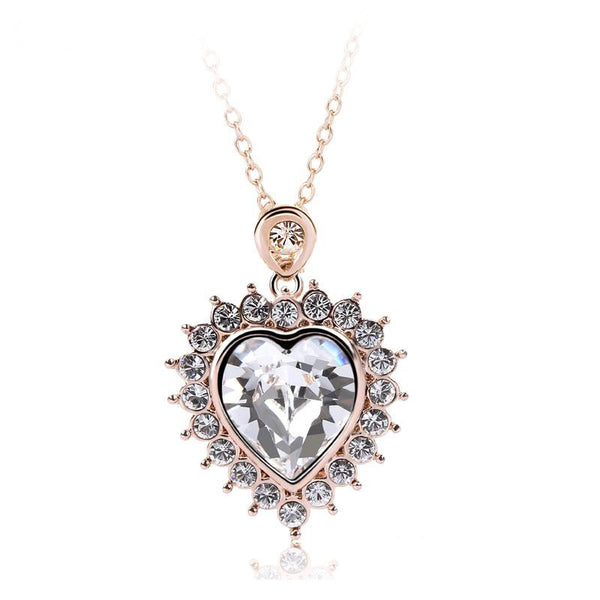 NLFA147 Vintage Loving Heart Pendant Necklace