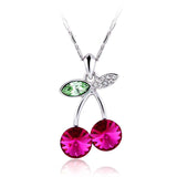 NLFA037 Charm Cherry Pendant Necklace