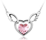 NLFA212 Charm Butterfly Heart Pendant Necklace