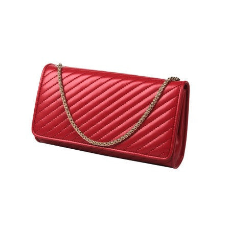 Metallic Chunky Braided Charm Solid Shoulder Bag