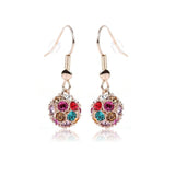 ERFA069 Fashion Charm Shepherd's Hook Cute Ball Stud Earrings