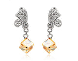 ERFA202 Fashion Charm Water Cube Stud Earrings