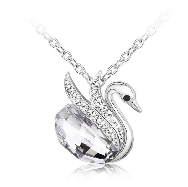 NLFA066 Charm Swan Pendant Necklace