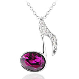 NLFA165 Charm Mucisal Note Pendant Necklace