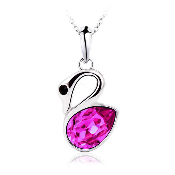 NLFA017 Charm Swan Pendant Necklace