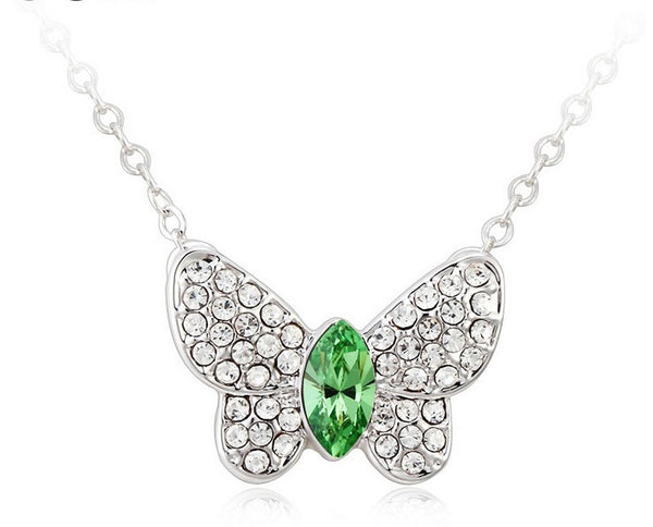 NLFA211 Charm Classic Butterfly Pendant Necklace