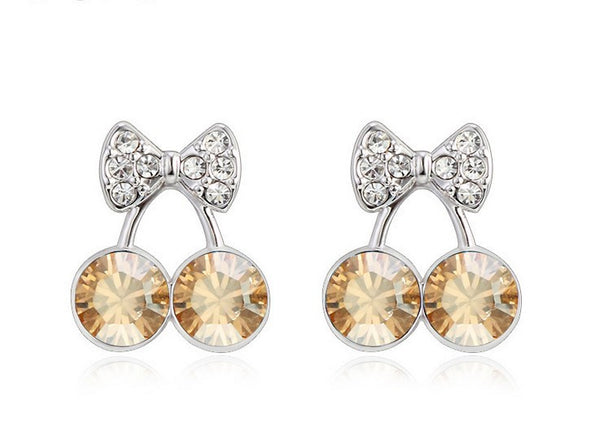 ERFA164 Trendy Charm Cherry Stud Earrings