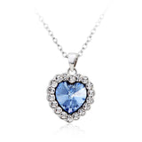 NLFA217 Vintage Heart of the Ocean Pendant Necklace